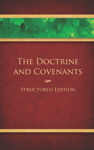 Structured Edition of the Doctrine and Covenants, draft 2