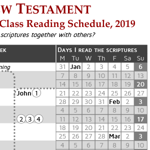 Come Follow Me reading schedule: New Testament (2019)