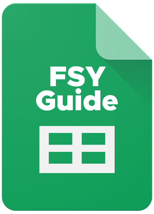 Google Sheets table of FSY Guide original sources
