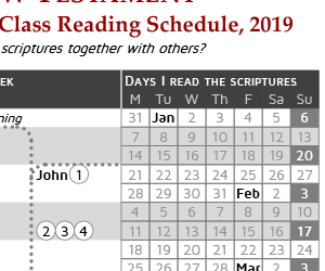 Come Follow Me reading schedule: New Testament (2019)